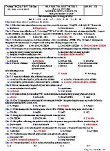 Đề kiểm tra 1 tiết số 2 môn Hóa học Lớp 12 (Cơ bản) - Mã đề 132 - Năm học 2019-2020 - Trường THCS và THPT Tây Sơn (Có đáp án)